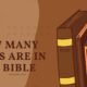 HOW MANY BOOKS ARE IN THE BIBLE