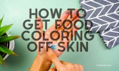 HOW TO GET FOOD COLORING OFF SKIN