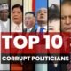 A photo of ten persons which are listed into top ten corrupt politicians in the world