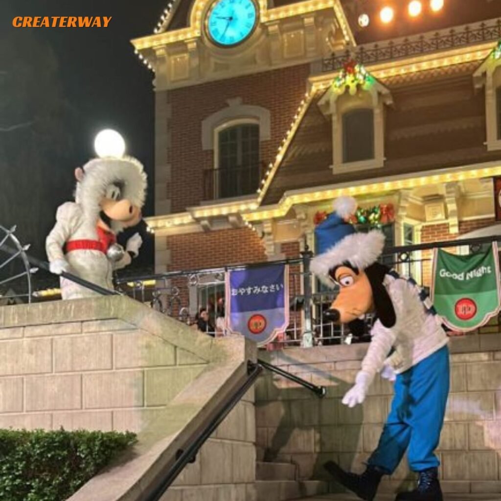 Goofy and Clarabelle at Disneyland